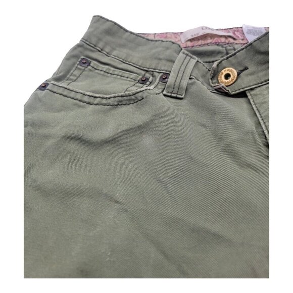 Levis Jeans Women’s Size 8 Green 542 Low Flare Safari Military Rodeo Hip Hop - Picture 10 of 12